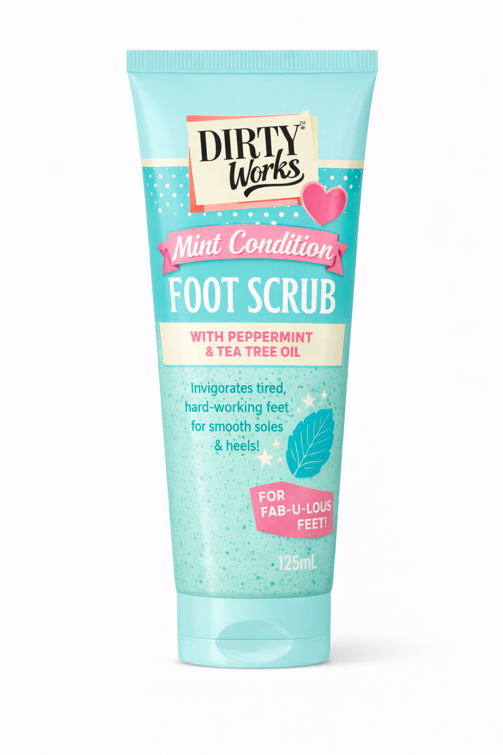 DIRTY WORKS MINT CONDITION FOOT SCRUB 125ML - Kunchals