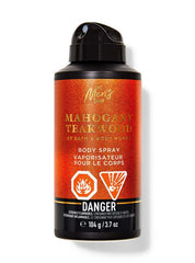 Bath & Body Works Mahogany Teakwood Body Spray for Men 104 g
