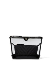 VICTORIA 2-PIECE MAKEUP BAG BLACK 11241159005J