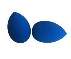 MEGAGA USA NOTCH Egg Shape Makeup Puff Sponge Blender for Perfect Makeup Blending Color Blue
