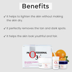 O3+ Meladerm Vitamin C Gel Bleach - 96gm