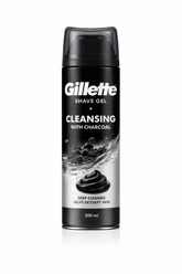 GILLETTE SHAVE GEL CLEANSING WITH CHARCOAL 200ML