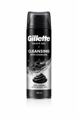GILLETTE SHAVE GEL CLEANSING WITH CHARCOAL 200ML