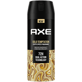 Axe Gold Temptation Long Lasting Deodorant Body Spray for Men (150 ml bottle)