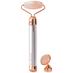 Flawless Contour Micro Vibrating Facial Jade Roller & Massager - Reduce Puffiness & Dark Circles, 1 pc