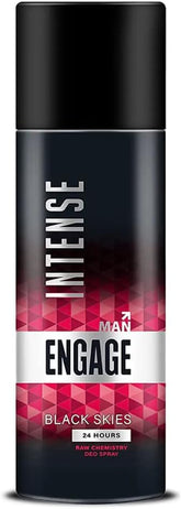 Engage Intense Black Skies Deodorant Spray for Men (150ml)