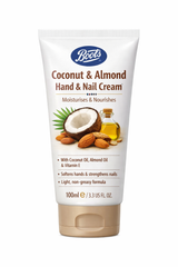 BOOTS COCNUT & ALMOND HAND & NAIL CREAM 100ML