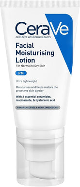 CeraVe - PM Facial Moisturising Lotion For Normal to Dry Skin - 52ml