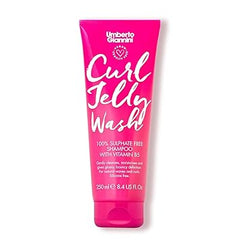 Umberto Giannini Curl Jelly Wash Curl Defining Shampoo with Vitamin B5 | 100% Sulphate & Silicon Free | Moisturises, Gives Glossy, Bouncy define waves & curls | Vegan & Cruelty Free-250 ml