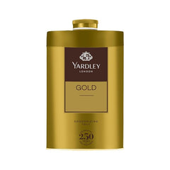 Yardley London Gold Deodorizing Talc| Fresh Woody Scent| Masculine Fragrance| Body Talc for Men| 250g