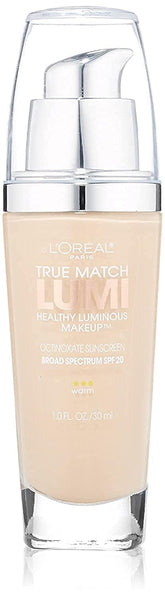 L'Oreal Paris True Match Lumi Healthy Luminous Makeup in the shade W1-2 Porcelain / Light Ivory (30ml)