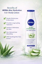 NIVEA ALOE HYDRATION 5 IN 1 BODY LOTION 400ML