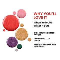 Lakme Absolute Gel Stylist Color Nail Polish 118 Champagne Sparkle - 12ml