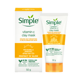 Simple Protect N Glow Vitamin C Brighten Clay Mask (50gm)