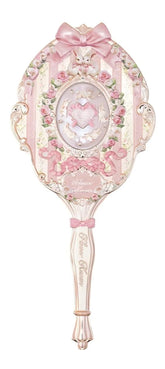 Flower Knows Bunny Garden Hand Mirror Rosette Pink