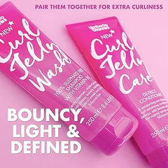 Umberto Giannini Curl Jelly Wash Curl Defining Shampoo with Vitamin B5 | 100% Sulphate & Silicon Free | Moisturises, Gives Glossy, Bouncy define waves & curls | Vegan & Cruelty Free-250 ml
