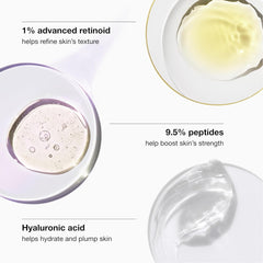 Clinique Smart Clinical Repair Wrinkle Correcting Face Serum With Hyaluronic Acid, Peptides + Advanced Retinoid Serum | Anti-Aging + Hydrating