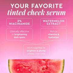 Glow Recipe Watermelon Glow Niacinamide Dewy Flush - Brightening Serum Blush-GLOW RECIPE WATERMELON GLOW NIACINAMIDE DEWY FLUSH TINED SERUM 12ML WATERMELON FLUSH