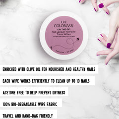 ON THE GO NAIL LACQUER REMOVER TRAVEL WIPES -RAINBOW BOUQUET - 30N