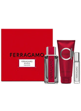 Salvatore Ferragamo Red Leather 3-Piece Gift Set for Men