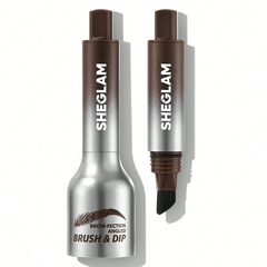 SHEGLAM BROW-FECTION ANGLED BRUSH & DIP 1.2ML CHOCOLATE