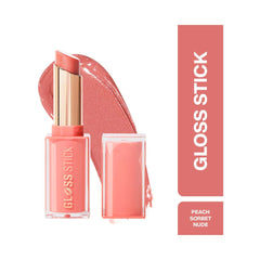 Makeup Revolution Pout Lip Gloss Stick – Shimmer Peach Sorbet Nude (3g)