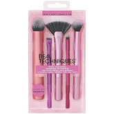 Real Techniques Artist Essential Makeup Brush Set, Includes Eye Liner Brush and Foundation Brush, Set of 5 - Multicolor