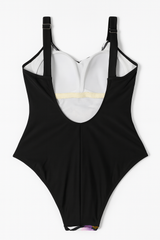 Floral Geo Print One-Piece Swimsuit