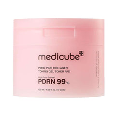 Medicube PDRN Pink Collagen Toning Gel Toner Pads (70 sheets / 120 ml)