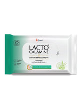 Lacto Calamine Daily Cleansing Face Wipes with Aloe Vera & Cucumber.