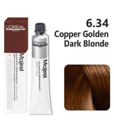 L'Oréal Professionnel Majirel Hair Color in the shade 6.34 (Copper Golden Dark Blonde).