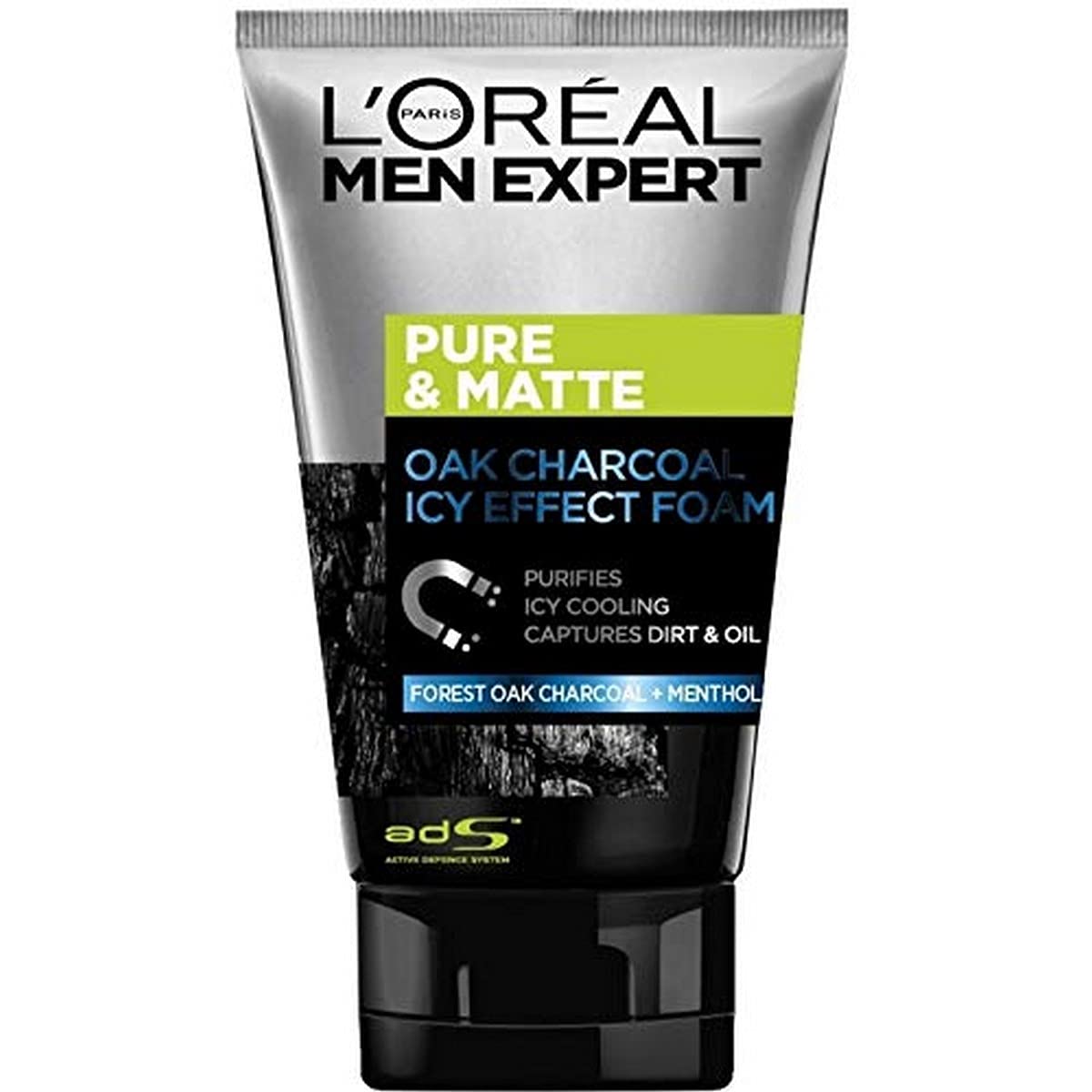 L'OREAL PARIS MEN EXPERT PURE & MATTE CHARCOAL FOAM - 100ML - Kunchals