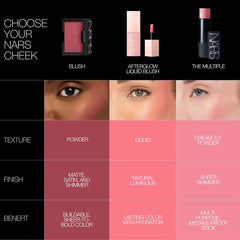 NARS A LIGHTWEIGHT, BUILDABLE LIQUID BLUSH WITH LASTING RADIANCE AND HYDRATION. AFTERGLOW LIQUID BLUSH 7ml Secret Lover