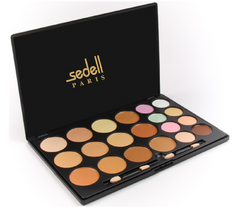 Sedell Professional Cream Concealer Camouflage Makeup Palette Contouring Kit Set of 20 Colors