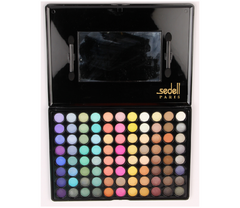 Sedel Professional Angel wings Shimmer Matte Powder Makeup Eye Shadow Palette-Set of 88 Colors
