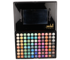 Sedel Professional Angel wings Shimmer Matte Powder Makeup Eye Shadow Palette-Set of 88 Colors