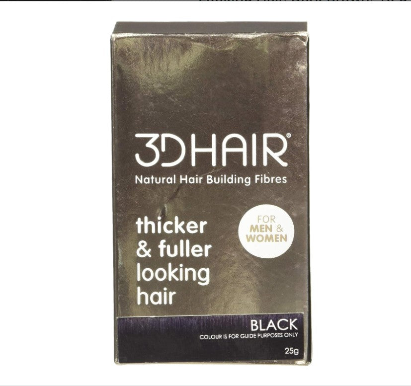 3D HAIR Natural Hair Building Fiber Thicker & Fuller Look