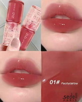 Sedell Paris Moisturizing and Nourishing Water Gloss Lip Glaze 3.3g-#01