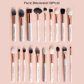Beautilicious Face Makeup Brushes Set (19 Pcs)