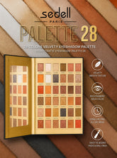 Sedell Paris karen leica palette 28 colors velvety eyeshadow