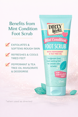 DIRTY WORKS MINT CONDITION FOOT SCRUB 125ML - Kunchals