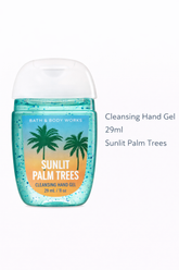 BATH & BODY WORKS CLEANSING HAND GEL 29ML SUNLIT PALM TREES