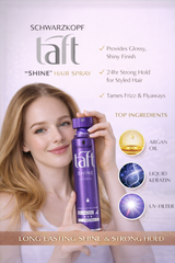 SCHWARZKOPF TAFT SHINE HAIR SPRAY NO-4 250ML - Kunchals