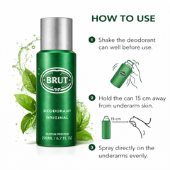 BRUT ORIGINAL DEODORANT200ML - Kunchals