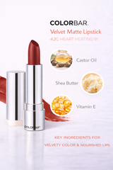 COLORBAR VELVET MATTE LIPSTICK 4.2G HEART HEATING 91 - Kunchals