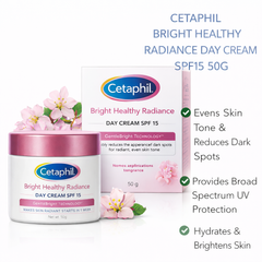 CETAPHIL BRIGHT HEALTHY RADIANCE DAY CREAM SPF15 50G - Kunchals
