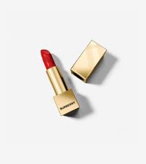 Burberry Kisses Matte Golden TB Monogram Collection Lipstick - #433 Poppy Red