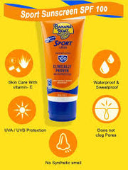 Banana Boat Sport Sunscreen Lotion Spf-50 Uvb Pa+++Sun Tasted,Sun Proven - Kunchals