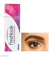 Freshlook Alcon Oneday|Daily Disposable Color Contact Lenses (-00.00,Hazel,Pack of 10)