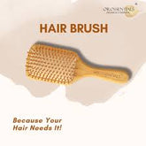 OROSSENTIALS WOODEN HAIR BRUSH-ORO-011